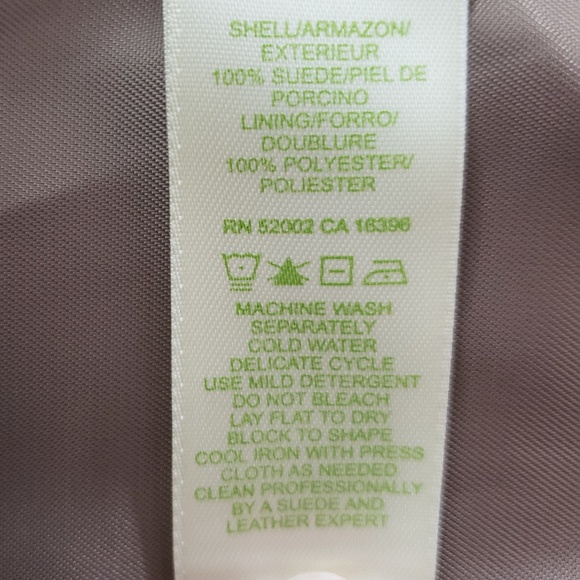 Sigrid Olsen Genuine Leather/Suede Jacket, Size M - Picture 8 of 8